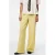 PIECES wide leg high waist casual broek lichtgeel