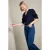 LOLALIZA gebreid vest – donkerblauw