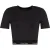 Calvin Klein Slim fit cropped T-shirt voor dames (Zwart)
