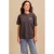 Pink Noir T-shirt met backprint antraciet