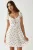 Gegoten Bloemen Mini Jurk