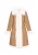 IZIA Wintermantel ‘Fashion Look’  camel / wit