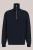 WE Fashion Heren regular fit trui met quarter-zip en structuur