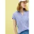 Cecil Dames Gestreepte gestructureerde blouse in Blauw