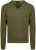 Steppin’ Out Trui Cotton Cashmere V-hals Olijfgroen