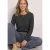 Vest met ronde hals en ruches