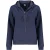 Noorwegen 1963 Blauwe Katoenen Dames Sweater met Capuchon en Rits