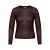 ONLY CARMAKOMA Plus Size mesh T-shirt – donkerbruin
