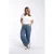 Paprika wide leg jeans medium blue denim