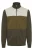 BLEND Sweatvest ‘Block’  beige / lichtbruin / donkerbruin