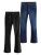 The Set Jeans  blauw denim / black denim