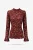Tramontana Velvet Stretch Lace Top C65-21-401 T-shirt Lange Mouw 004580-pomegranate