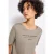 Street One Dames Shirt met tekst in Beige
