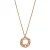 Orphelia ‘Estelle’ Dames 925 Sterling Zilveren Ketting met Hanger – Roze ZH-7516/RG