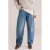 WE Fashion Blue Ridge low waist barrel jeans – mediumblauw