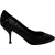Giuseppe Zanotti pumps met pailletten en amandelvormige neus in zwart suède.