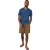 Threadbare Heren Borduurlogo Kraag Korte Mouwen Bowling Shirt (Denim)