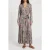GUESS Britney Ls Long Dres Floral Paisley Taupe