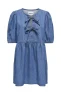 ONLY denim jurk gebreid medium blue denim