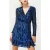 French Connection Deniz Embellished Ls Mini Dres Blue