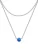 Glanzstücke München Ketting  blauw / zilver