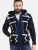 CIPO & BAXX Gebreid vest  blauw / donkerblauw / wit