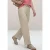 Street One Dames Straight Legs broek met gespdetail in Beige