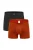 A-dam Boxershorts ‘Ginger Scoutmap’  roestrood / zwart