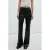 Mango imitatieleren flared broek – bruin