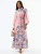 MSN Collection Jurk  blauw / pink