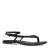 Manfield X Jolielot ‘in her shoes’ collectie leren sandalen zwart