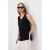 TRENDYOLMİLLA Dames Zwart Effen Kort Loszittend Blouses
