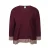 Zhenzi pullover Plus Size – donkerrood