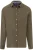 Fynch-Hatton Overshirt Donker kaki, Effen