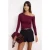 TRENDYOLMİLLA Dames Bordeaux Effen Lang Getailleerd Blouses