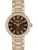 Breil Analoog horloge ‘Dance Floor’  donkerbruin / rose-goud / transparant