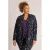 Colletta regular fit blazer Plus Size met print – zwart