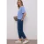 Street One Dames Basic Shirt met schouders in Blauw