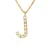 Collar ABC Diamonds 0,05 Cts LETTER “J” Yellow Gold 18k