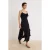 TRENDYOLMİLLA Dames Zwart Effen Midi Mouwloos Bodycon Jurken