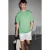 T-shirt met ribstructuur en ronde hals