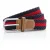 Asquith & Fox Heren Twee Kleuren Streepjes Vlechtriem (Marine / Rood)