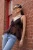 TRENDYOLMİLLA Dames Bruin Effen Mouwloos Regular fit Blouses