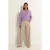 Claudia Sträter wide leg high waist pantalon beige
