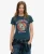 Superdry Vrouwen Tattoo Rhinestone Getailleerd T-shirt Blauw