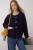 TRENDYOLMİLLA Dames Donkerblauw Effen Lang Oversized Vesten
