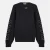 Heren Off White Geborduurd Regular Fit Ronde Hals Trui in Zwart/Cream