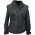 Burberry Brit Chedleigh Double-Breasted Shearling Jacket in Black Leather