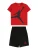 Jordan Set ‘JUMBO’  donkerrood / zwart