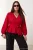 Trendyol Curve Dames Rood Effen Lang, Getailleerd Grote maten Blouses